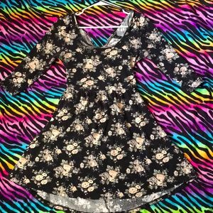 Black and floral print Dress